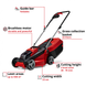 Газонокосарка акумуляторна безщіткова Einhell GE-CM 18/32 Li Kit 4.0 Ah 3413256, 4512042 фото 4