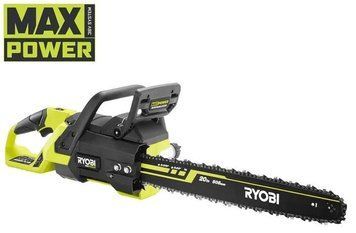 Ryobi Пила цепная аккумуляторная RY36CSX50A-0 36В MAX POWER шина 50см Oregon бесщеточная 18.5м/с 5.3кг без АКБ и ЗП 5133006242 фото