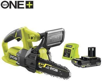 Ryobi Пила цепная аккумуляторная ONE+ RY18CS20A-125 18В акб 1х2.5А&middot;час ЗП 20см 2.3кг 5133005415 фото