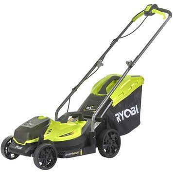 Ryobi Газонокосилка аккумуляторная ONE+ RLM18X33B-40 18В акб 1х4А&middot;час 33см 35л 25-65мм 8.7кг 5133004306 фото