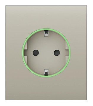 Ajax Центральна панель для вбудованої розетки CenterCover for Outlet smart, Jeweler, бездротова, ivory 000038794 фото