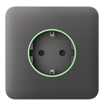 Ajax Передня панель для вбудованої розетки SoloCover for Outlet smart, Jeweler, бездротова, grey 000038810 фото