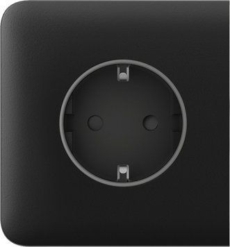Ajax Бічна панель для вбудованої розетки SideCover for Outlet Basic, чорний 000046684 фото
